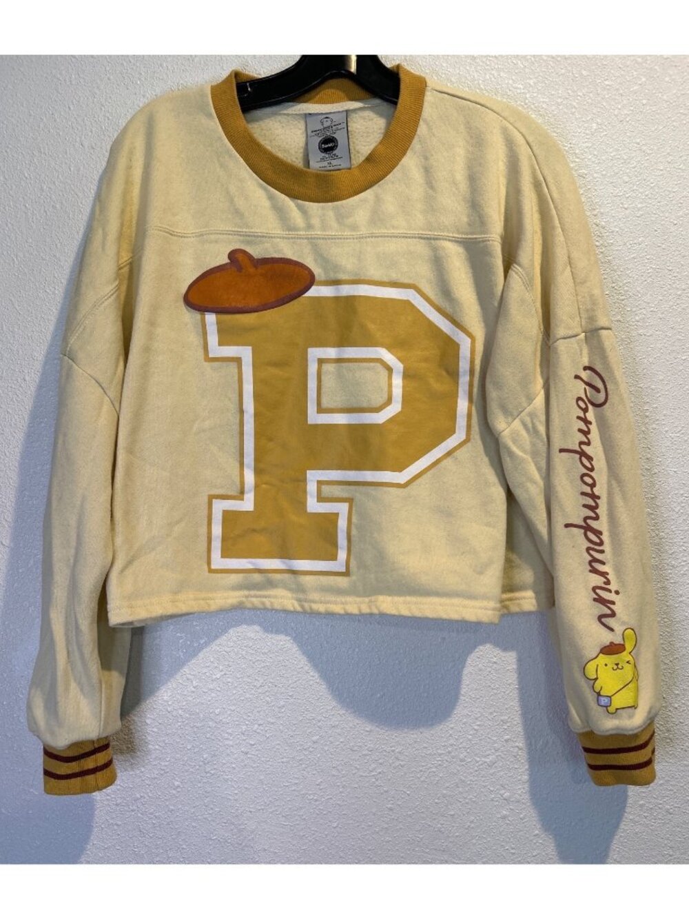 Pompompurin Cropped Crewneck Sweatshirt (XL) Bioworld
